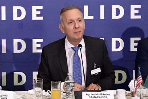 “Não podemos permitir aumento de impostos”, diz Aguinaldo Ribeiro em Fórum de Investimentos na cidade de Nova York