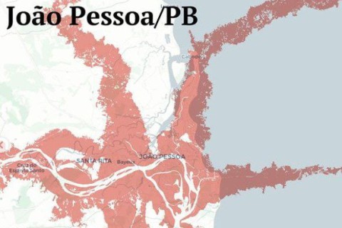 Projeção mostra que enchente que atinge Porto Alegre deixaria cidades da PB 'submersas'