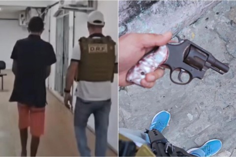 Autor de furtos na Casa da Cidadania e na FUNASA e receptador de produtos roubados são presos pela PM e DRF, em Patos