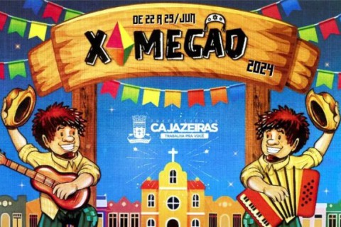 XAMEGÃO 2024 será de 22 a 29 de Junho e terá Beto Barbosa, Zé Cantor, Japãozim, Toca do Vale, José Orlando, Collor Menina, Assisão. Veja programação: