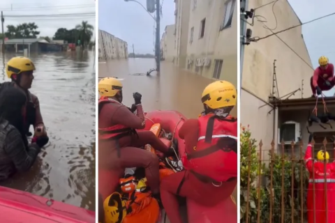 Bombeiros paraibanos auxiliam em resgates no Rio Grande do Sul