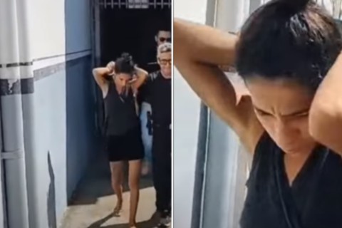 “Ele me bateu”, diz mulher que matou marido queimado